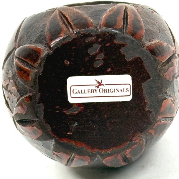 Vintage Pineapple Carved Wood Nutcracker Screw Gallery Originals Fun Home Decor - Picture 4 of 7